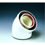 Колено соединительное для коаксиального дымохода KIT CURVA 45[ 60/100 (PPS-PVC)